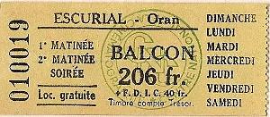 Oran tickets divers 033